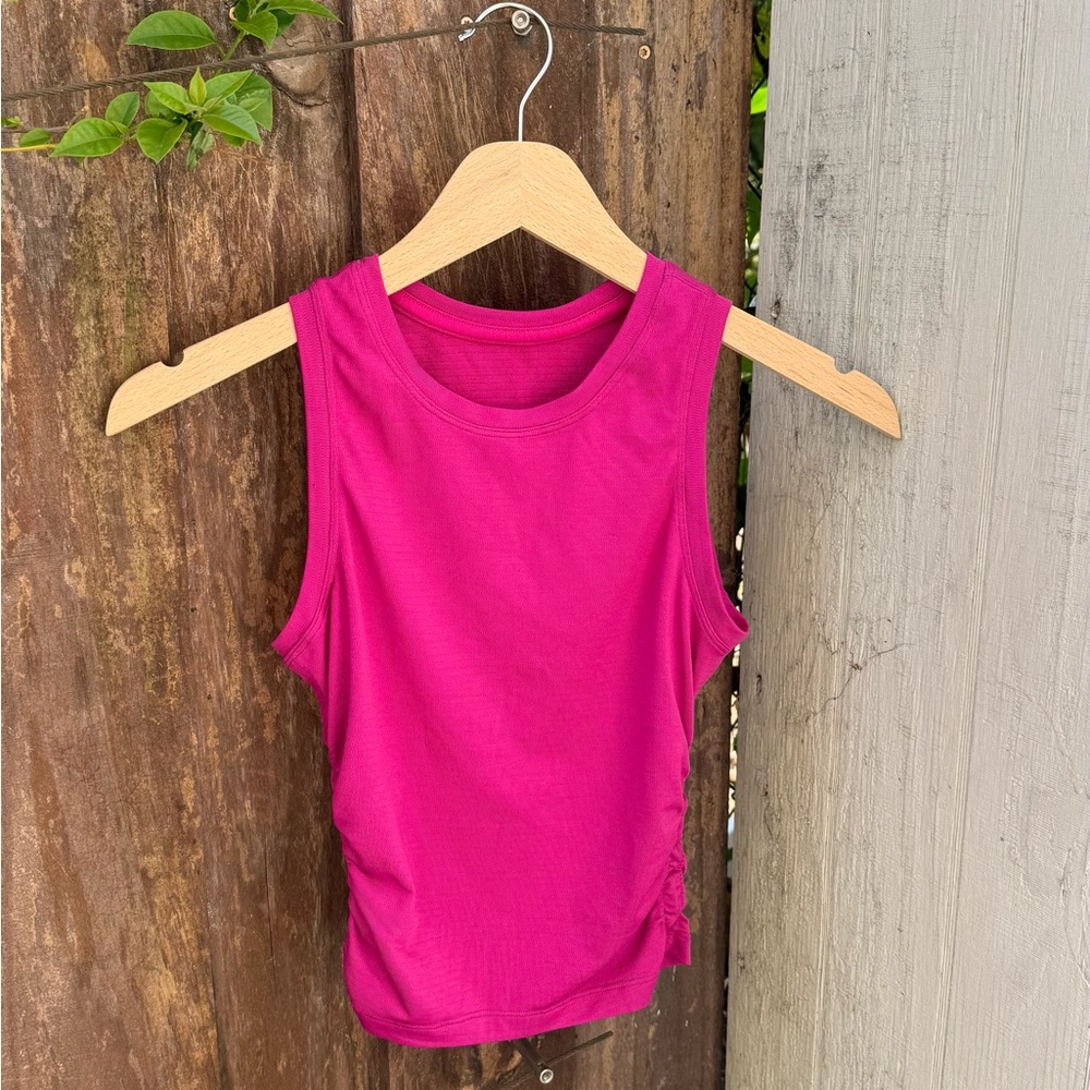 lululemon athletica Ruched-Side Tank Top - Magenta Pink